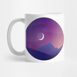 Purple Mountain Landscape Mug